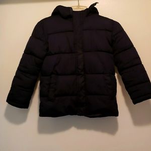Boy's Size 8 Medium Fleece lined hooded coat